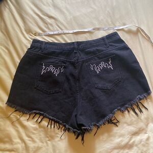 Shein high waist flame pocket shorts sz 1X